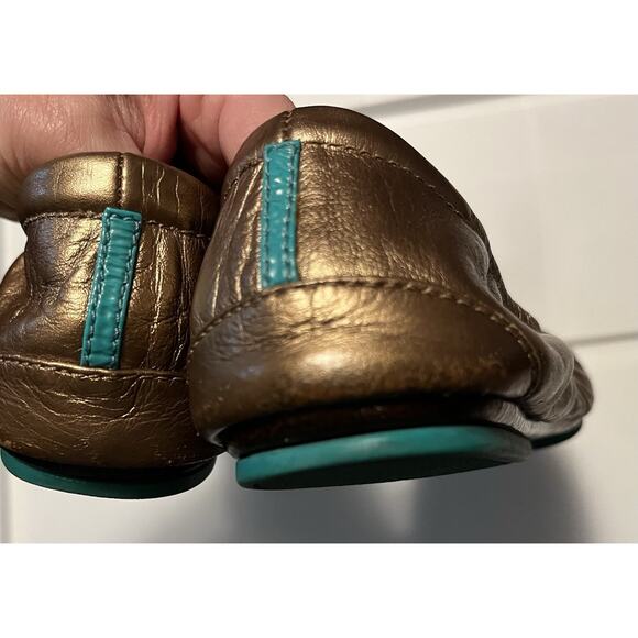 Tieks by Gavrieli Womens Size 8 Gold Leather Foldable Ballet Flats See Pictures - Picture 4 of 13